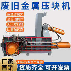 大型易拉罐液压压块机液压压块机500吨金属钢筋压块机图片