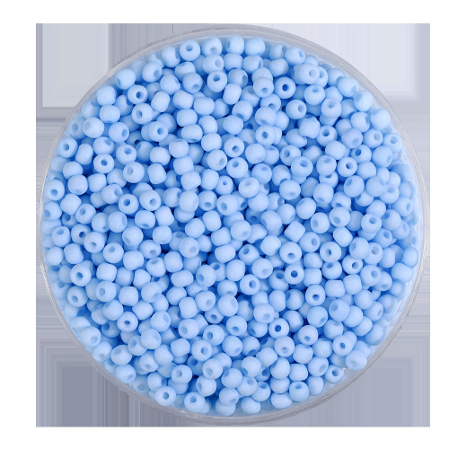 Macaron color frosted beads high quality glass millet beads loose beads DIY handmade beaded braided bracelet material