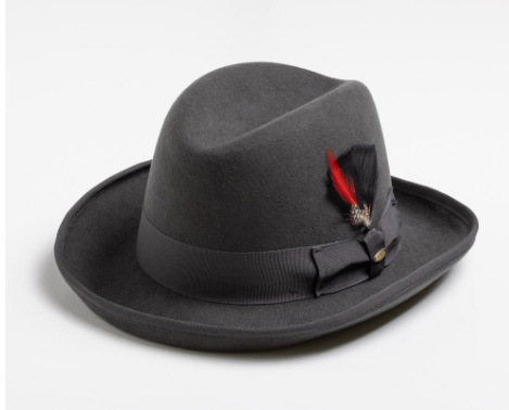 Hot selling British gentleman's pure wool bow, autumn and winter soft woolen hat, sheep felt top hat_voghion.com