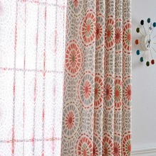 美式乡村田园风新中式复古遮光帘纱帘客厅卧室窗帘轻奢高档棉麻帘