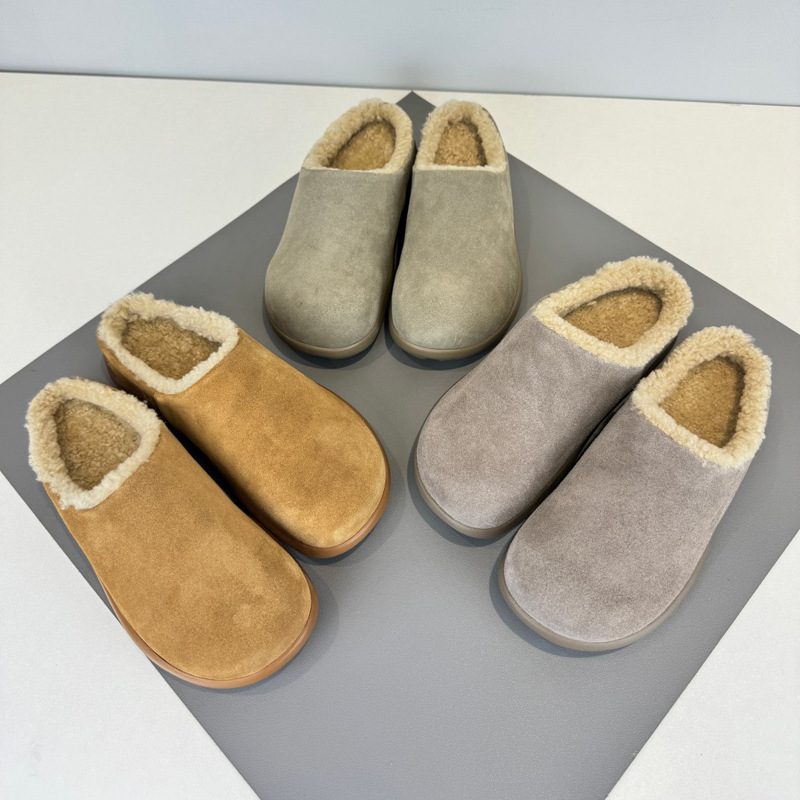 New Snow Boots Muller Shoes Half-Slip Potato All-Match Wool Slippers Fur Thickened high quality Autumn and Winter New Snow Boots Muller Shoes Half-Slip Potato All-Match Wool Slippers Fur Thickened high quality Autumn and Winter