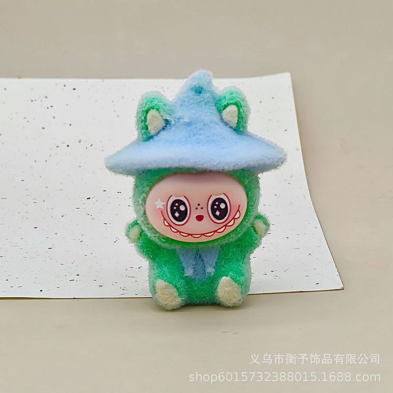 植绒魔术帽布布羊萌粒摆件卡通可爱桌面装饰品潮玩公仔创意小挂件|undefined