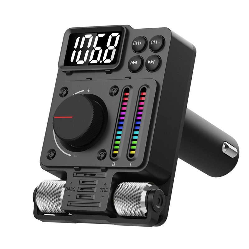 MT01車載mp3 bluetoothハンズフリーfm送信機PD30W急速充電車充電hifi音楽車再生放送|undefined