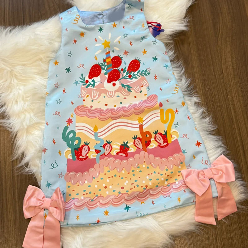 女の子ドレス子供の夏服 2025 新しいスタイル薄い誕生日ドレスベビー超見栄えの良いベストドレス|undefined