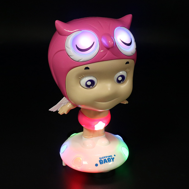 Elevación eléctrica fantasía ángel universal luz de música infantil puzzle juguetes adornos muñecas eléctricas