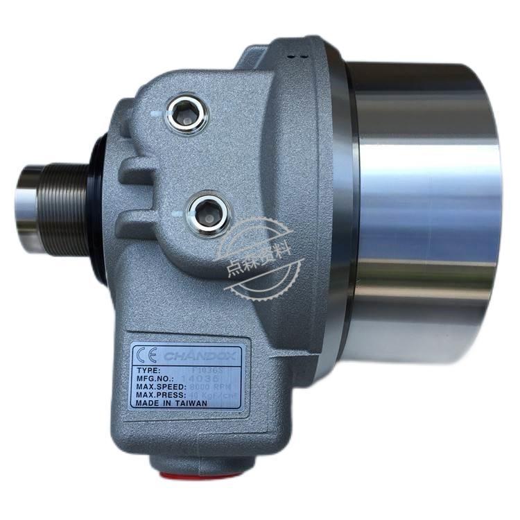 台湾千岛车床油缸P1666S大孔径超薄中空油压回转缸P1452S液压油缸