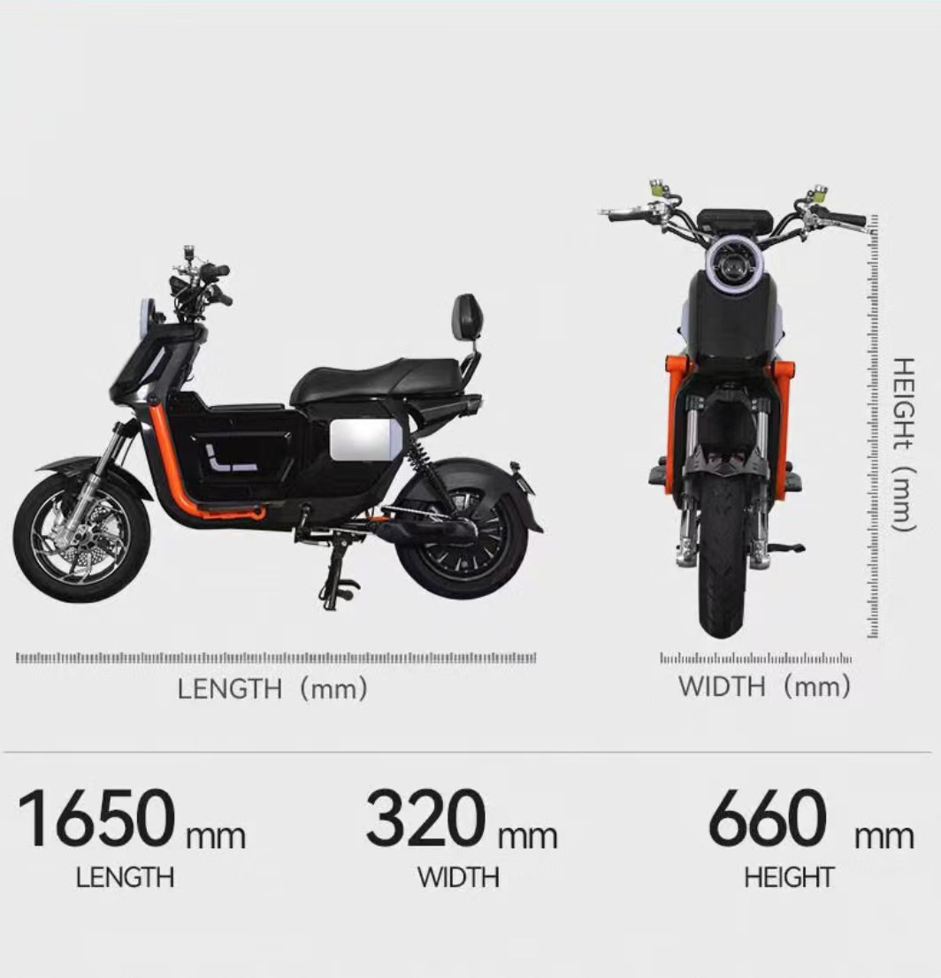 Factory direct sales U2 fashion lithium battery electric motorcycle cross-border foreign trade electric bike electric bicycle