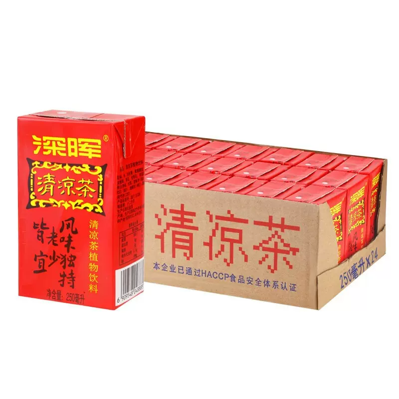 深晖清凉茶 特价四季优质精选凉茶清甜清新解渴饮料250ml*24盒/箱