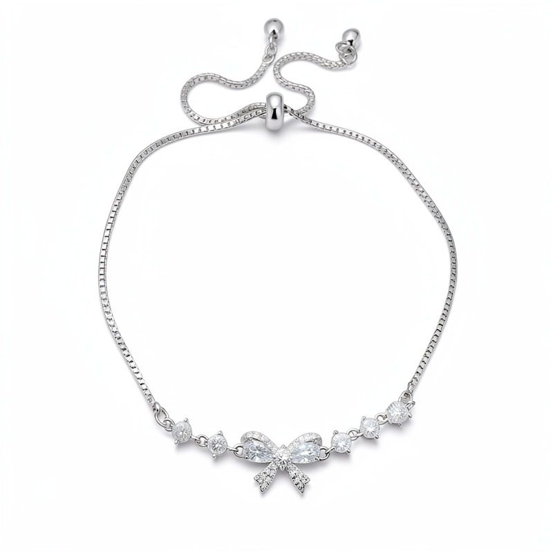 Zircon geométrico pulsera de arco ligera de lujo nicho pulsera de alta sensación temperamento simple diaria joyería al por mayor image 6