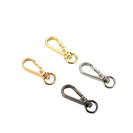 昊晟狗扣五金2分3分小板扣批发现货 锌合金圆环尾钩扣 金属连接扣