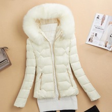 冬季棉服女短款2022韓版新款大毛領修身棉衣加厚棉襖保暖顯瘦外套