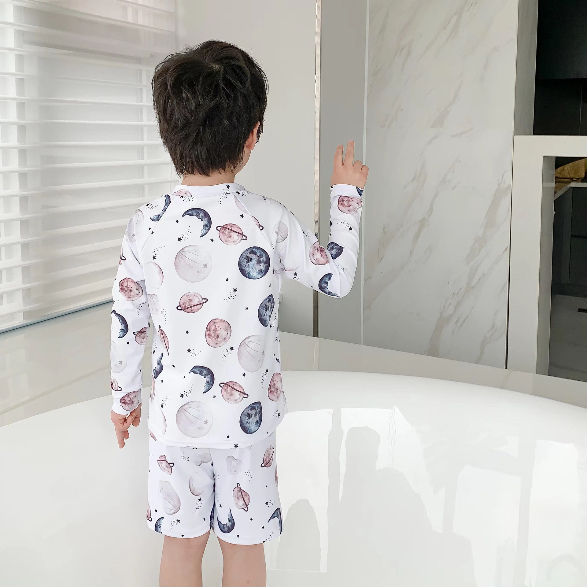 (Cross-border trading), summer children's cartoon cute split swimwear for boys for swimming 3