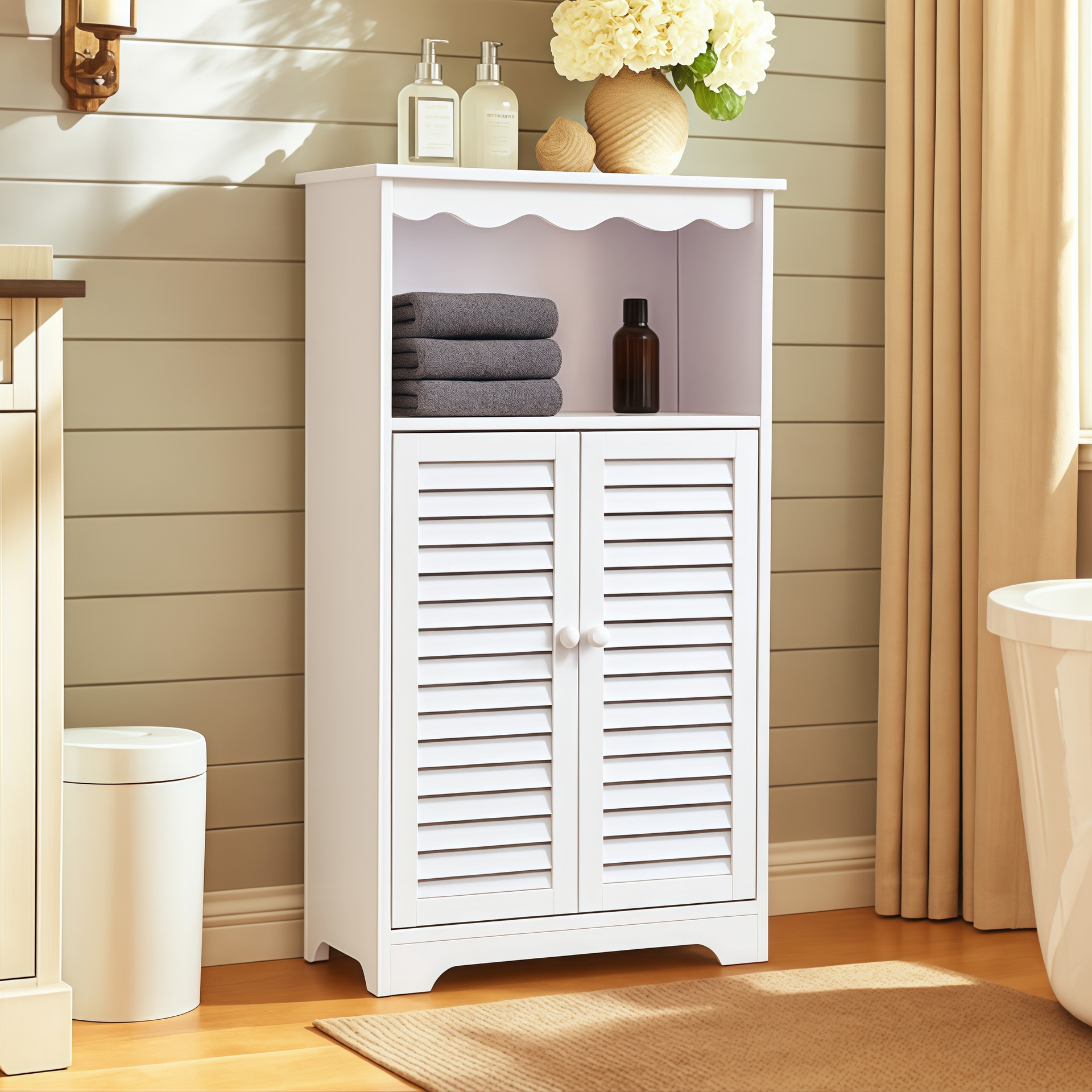 Armario de almacenamiento de baño, estante de almacenamiento con grietas, estante de almacenamiento de baño de gran capacidad, armario de almacenamiento de piso de baño