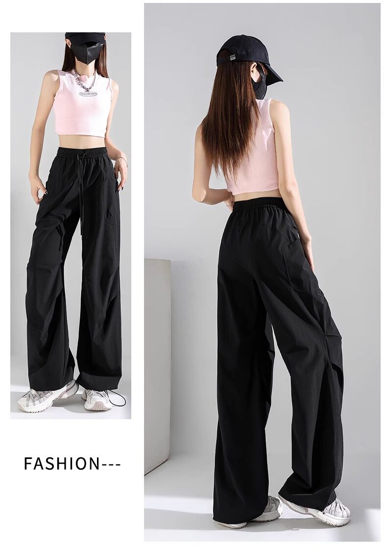 Quần culottes nữ ống rộng cạp cao chất liệu băng lụa mềm rủ — Quần trắng 99 chi tiết 25