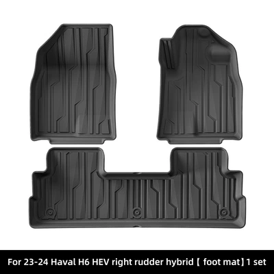 Suitable for 23-25 Models of Haval H6 Hev Right-Hand Drive Cars, Custom-Made Full Tpe Floor Mats, Exclusively for Cross-Border Supply (Modelə uyğun ayaqaltı) - 23-24-haval-h6-right-hand-drive-single-layer-floor-mats-hybridrear-flat-versionsoutheast-asiaoceania