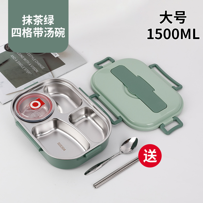 Caja de almuerzo aislada portátil de gran capacidad compartimento de estudiante de trabajador de oficina caja de almuerzo sellada sin olor caja de embalaje multi-especificación