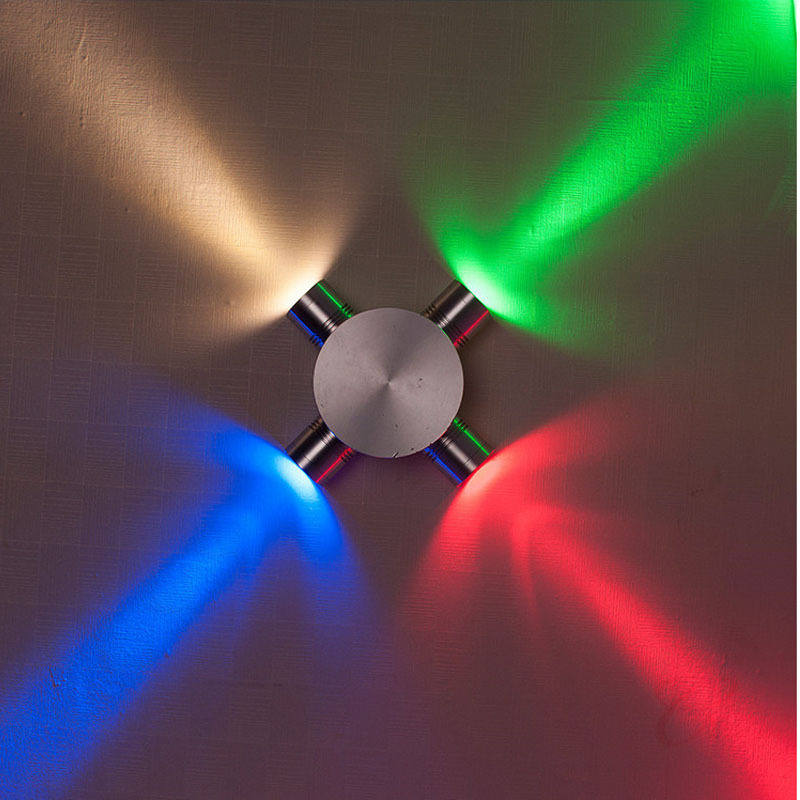 Colorful LED Wall Lamp Rainbow Light Background Wall Decor Lamp KTV Bar Internet Celebrity Corridor Spotlight Hallway Lamp