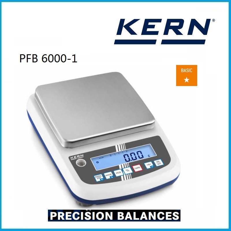 6000g 紧凑型实验室天平 快速显示精密天平 PFB 6000-1 Kern品牌