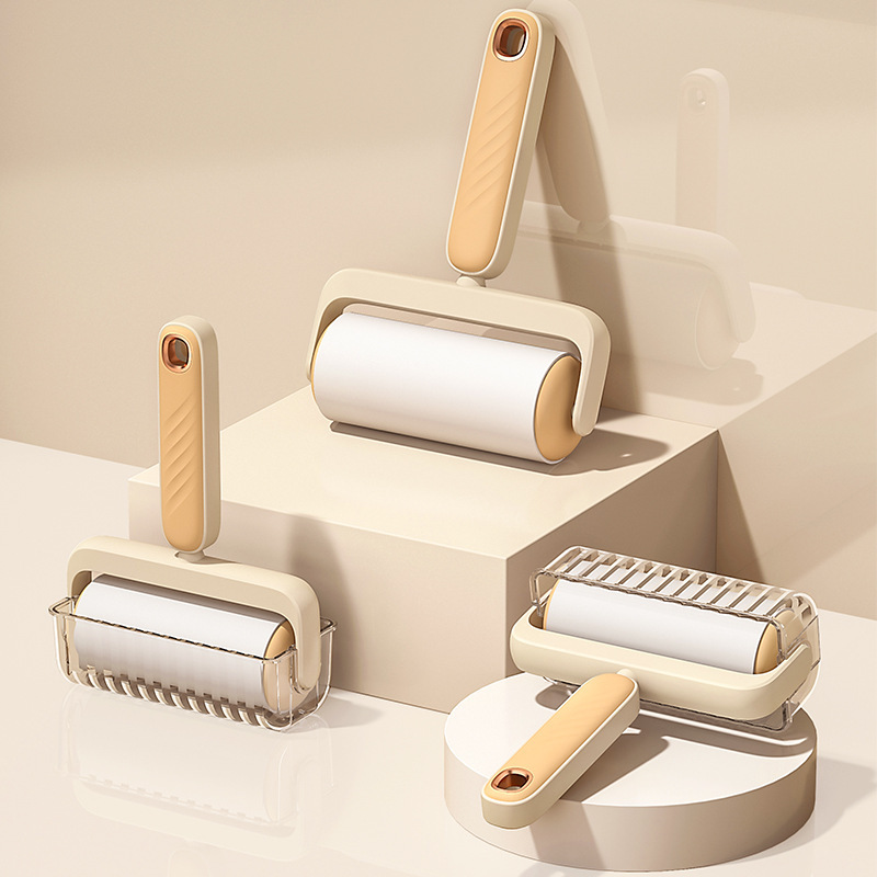 Light Luxury Sticky Brush, Household Clothing Cat Hair Removal and Dust Removal Roller Brush, Tear-Off Long-Handled Roller, Sticky Roller Light Luxury Sticky Brush, Household Clothing Cat Hair Removal and Dust Removal Roller Brush, Tear-Off Long-Handled Roller, Sticky Roller