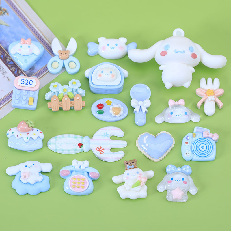 Glossy Cream Glue Hairpin Headband DIY Mobile Phone Case Hole Shoe Resin Jewelry Accessories Refrigerator Magnet Storage Box Article