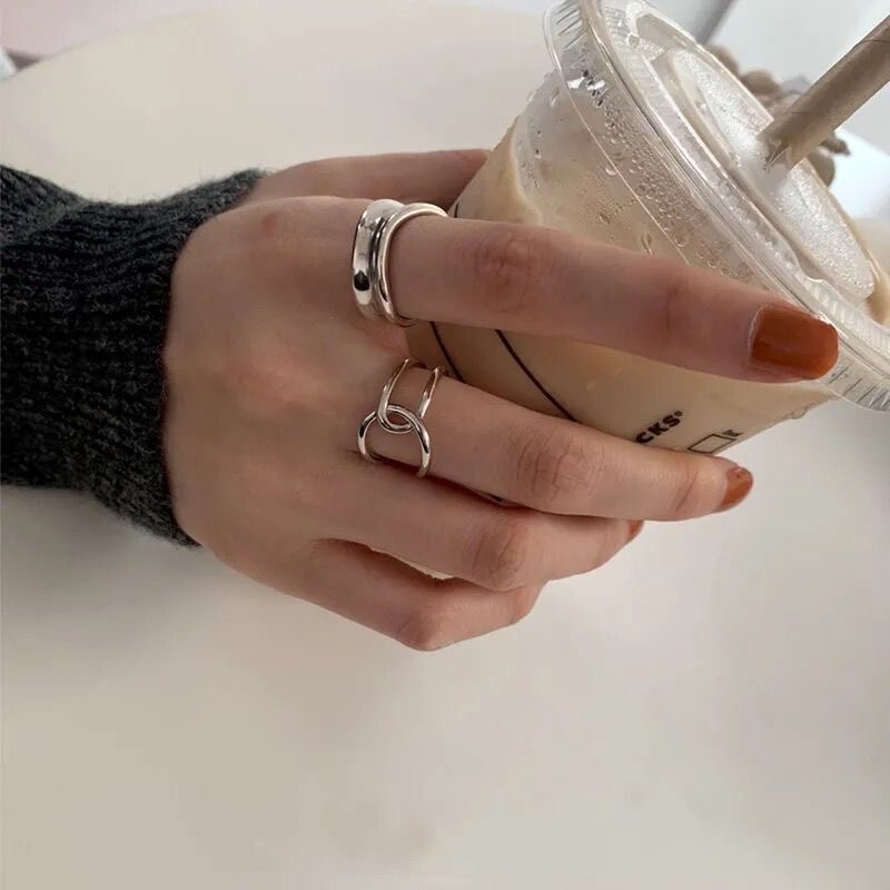 複数のファッションセットの指輪の個性ins潮はシンプルで、多種類の食べ物の指輪の甘い指輪の学生の尾の指輪です。|undefined