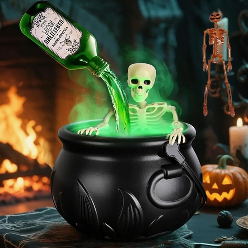 万圣节日礼品火焰巫婆桶Halloween Decorations Indoor|undefined