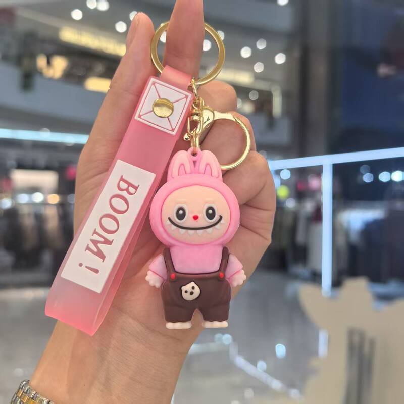 跨境拉布布可爱系列钥匙扣创意公仔坐姿汽车背包挂饰地摊礼品批发|undefined