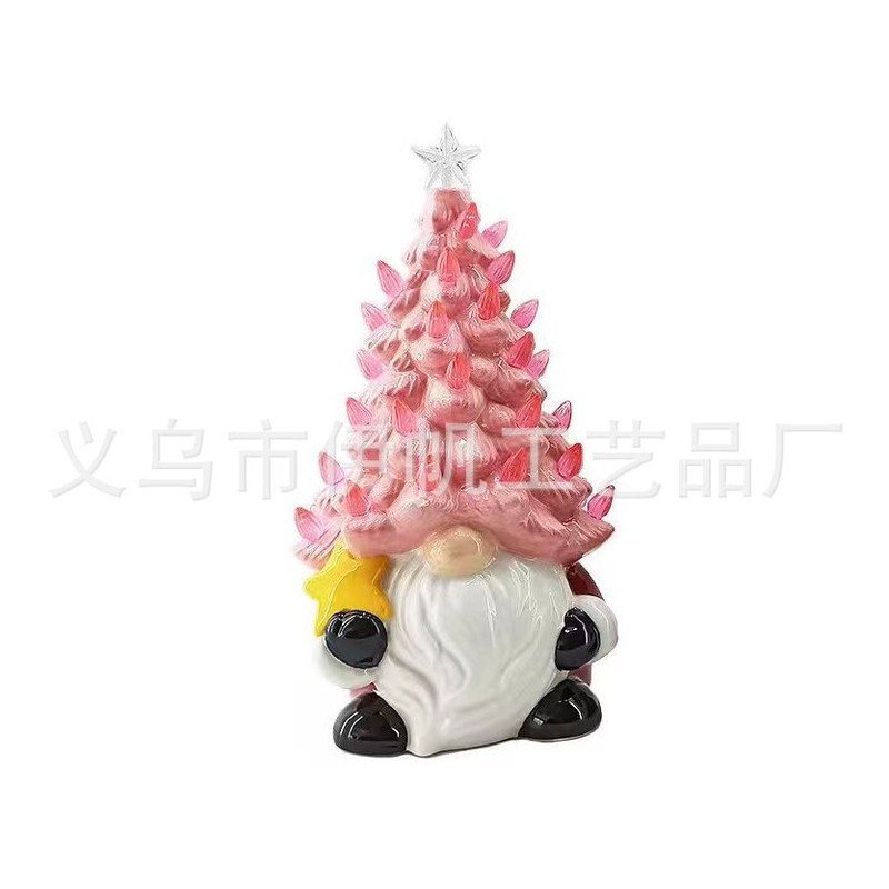 アマゾンクロスボーダー樹脂クリスマスツリーデスクトップクリスマスツリーライトイルミネーションサンタクロースクリスマスツリー装飾品|undefined