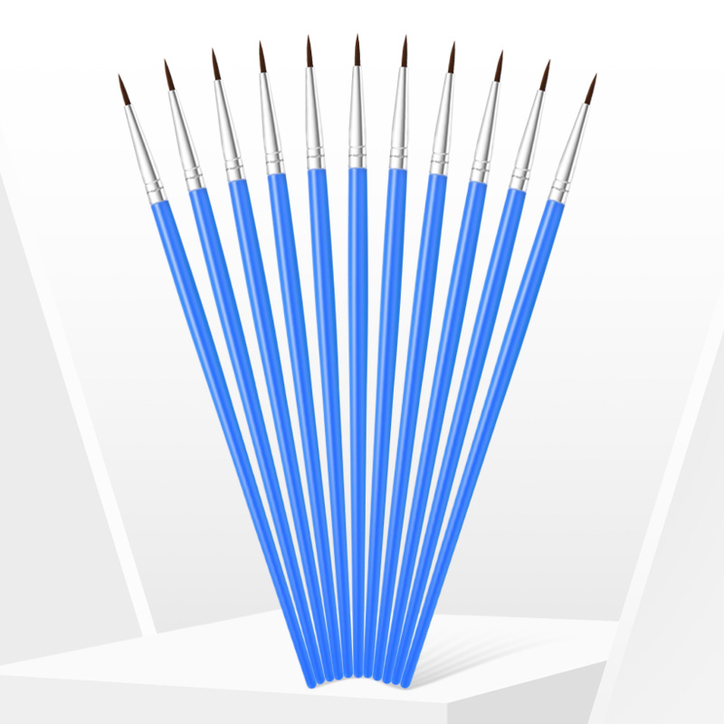 Nylon Hook Line Pen Plastic Rod Tip Digital Oil Paint Pen Kidsren's Painting Acrylic Paint Plaster Painting Hook Line Pen