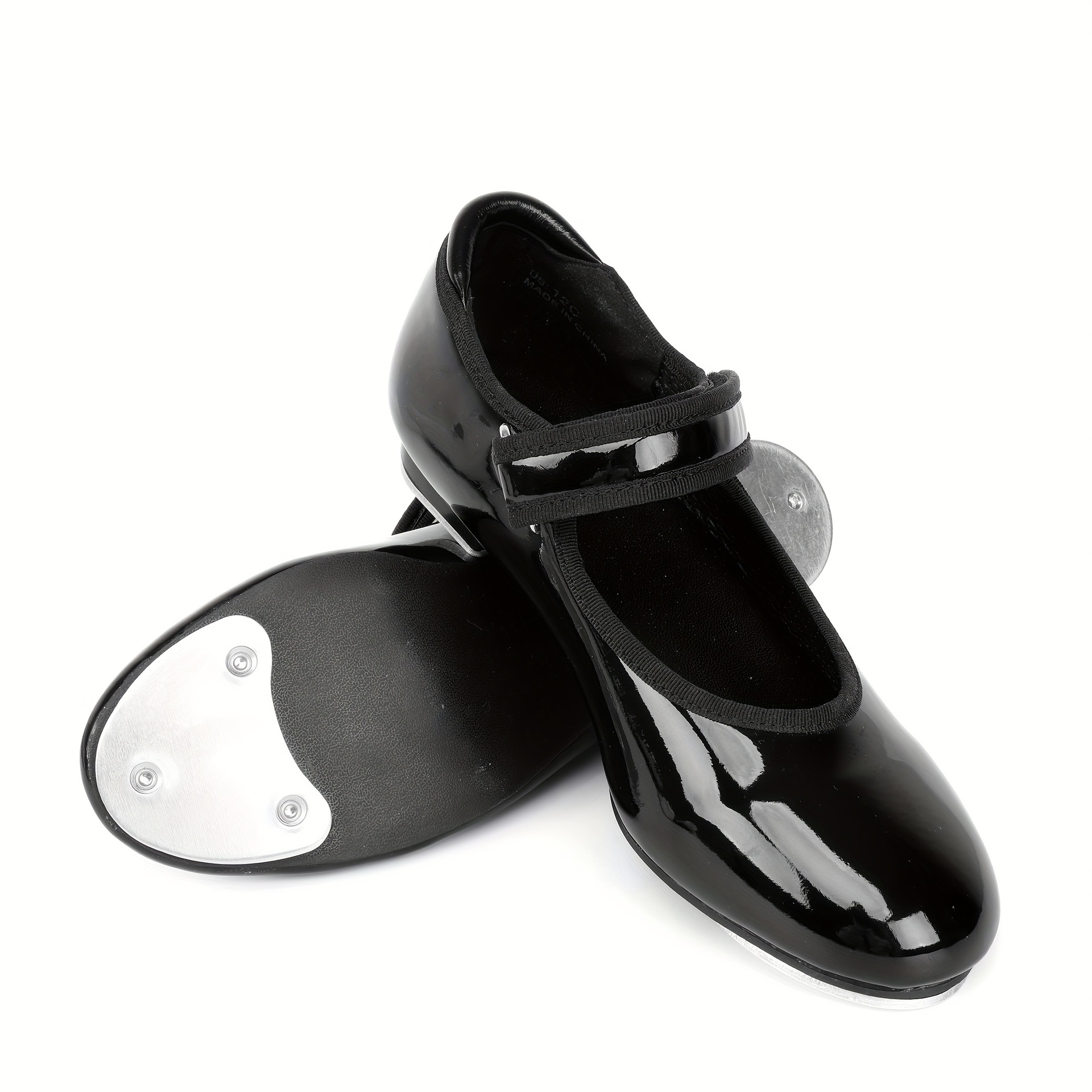 2025 Cross-Border New European and American Affordable Neutral Children's Simple Lace-Up Tap Dance Shoes