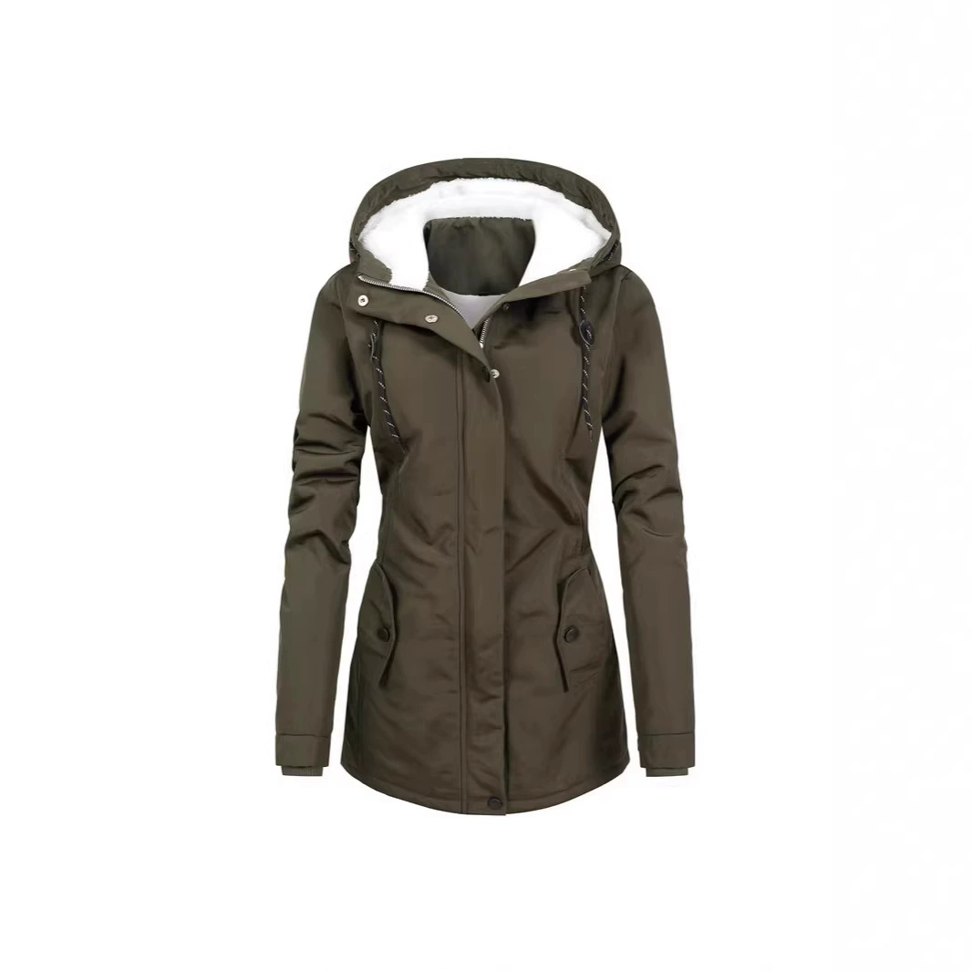 Осенне-Зимний европейский и американский хлопок свободный ретро темперамент пригородных Официальная картина молния имитация шелковой нити льняное темно-синее пальто