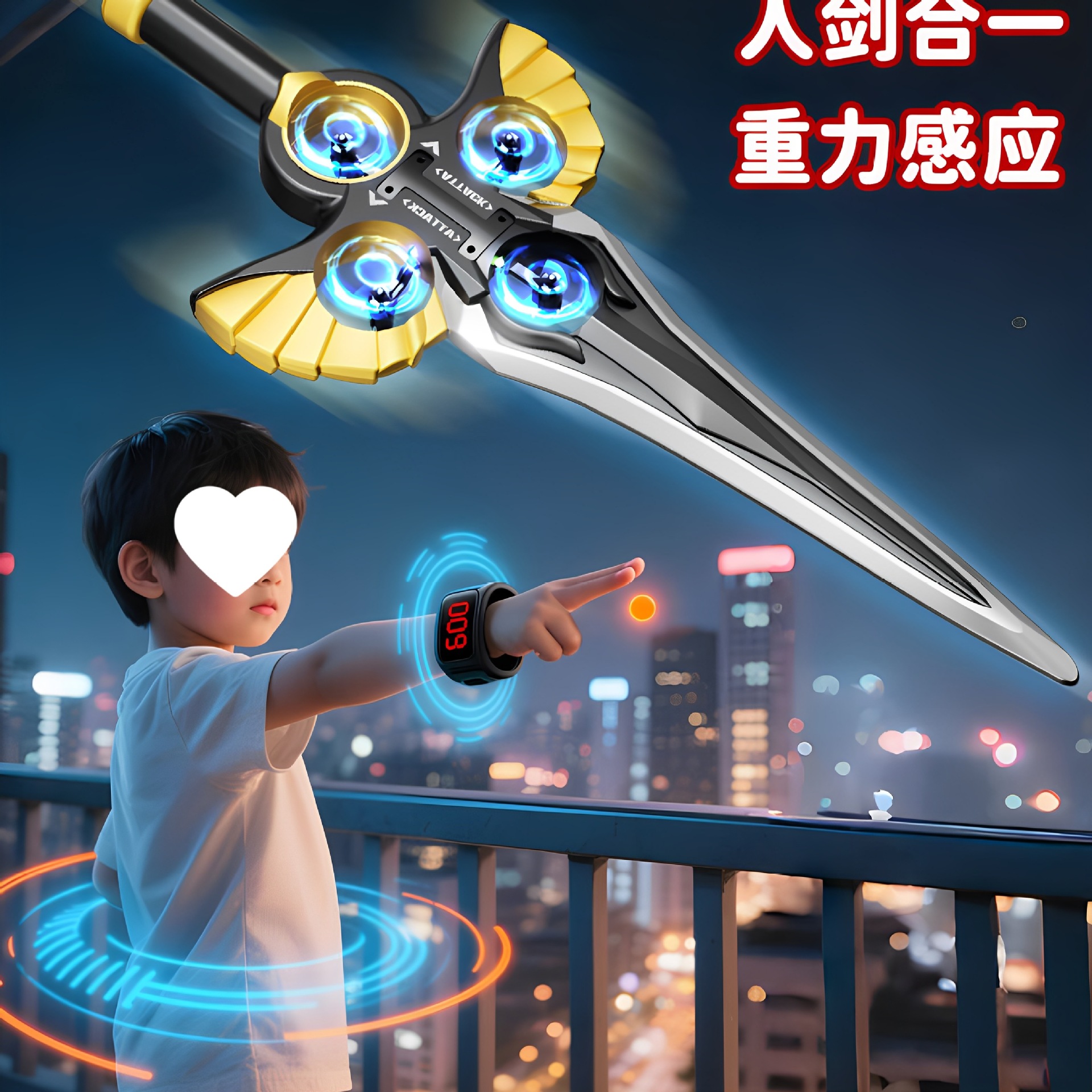 Flying Sword Stunt Remote Control Flying Sword Drone Gesture Sensor Aircraft Boys and Girls Kidsren's Toys Birthday Gifts