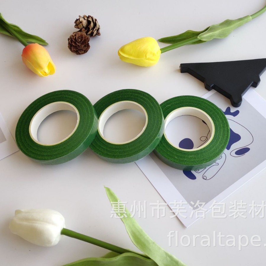 Venta directa de fábrica cinta floral 27 m cinta de varilla de flor al por mayor cinta de papel crepé cinta floral DIY producción