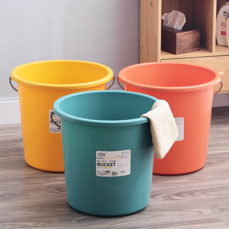 Plastic handheld big bucket for home use for students for laundry
