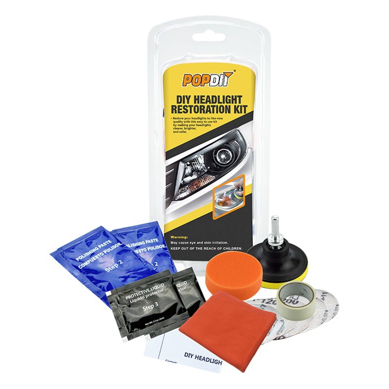 Набор для полировки и ремонта фар автомобиля, эффективное средство для восстановления, комплект для реставрации фар
