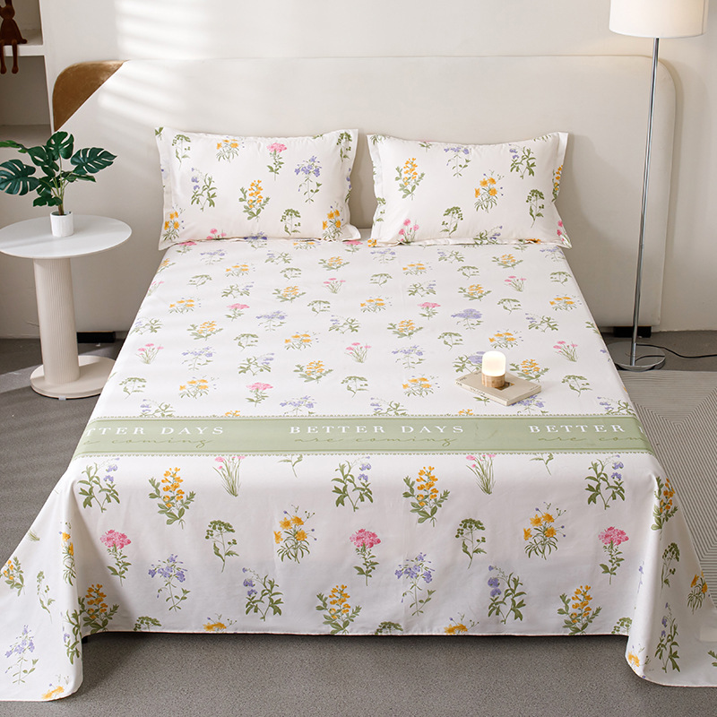100% algodón sábanas dormitorio de estudiantes cubierta de cama individual niños de verano una sola pieza engrosada edredón al por mayor image 45