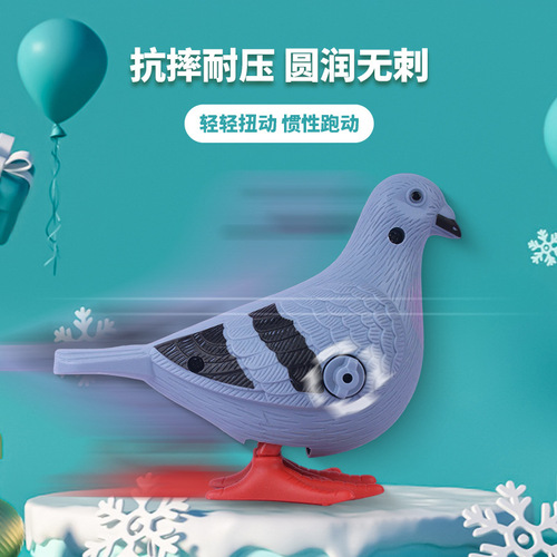 Street stall wholesale wind-up toy jumping pigeon simulation animal cute wind-up jumping baby toy