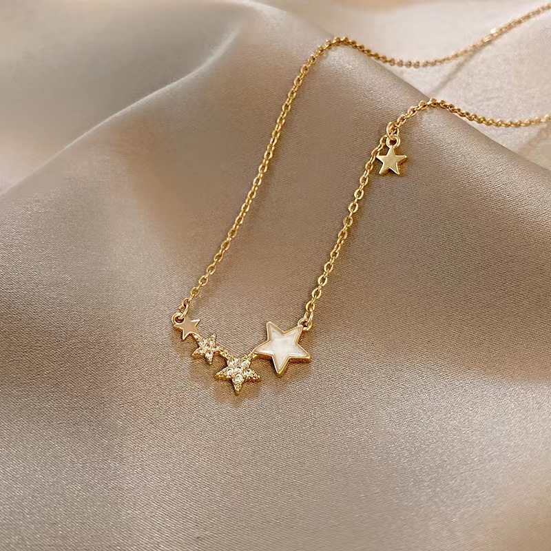 Holiday, Daily Occasion Titanium Steel Simple Style Commute Inlay Color Block Zircon Pendant Necklace