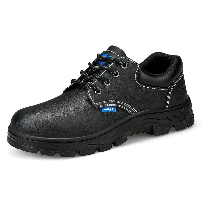 Nuevos zapatos de protección laboral de alta temperatura anti-golpe anti-perforación de cabeza de acero anti-desgaste zapatos de trabajo de cuero de vaca