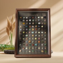 天然水晶 108种原石相框矿石 圣诞礼物矿石标本矿物家居装饰摆件