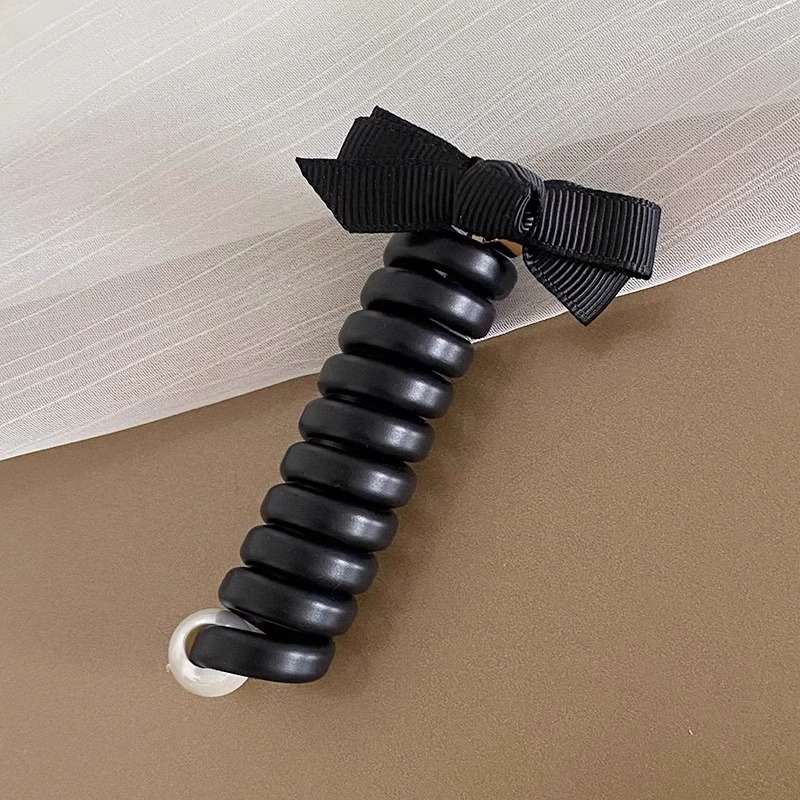 arco japonés línea telefónica anillo de cabello alta cuerda de cabello elástica cuerda de cabello de cola de caballo alta sensación baja trenzada artefacto de cabello tocado