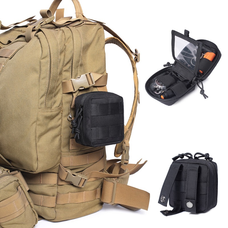 Tactical waist pack small medical kit edc tool storage package change card storage bag molle bag
