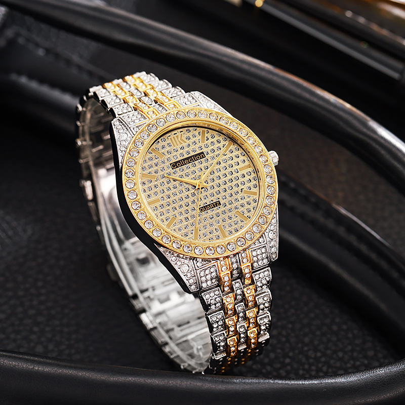 Pointer Display Type Single Folding Buckle Buckle Style Elegant Glam Color Block Single Folding Buckle Quartz Watch Men's Watches