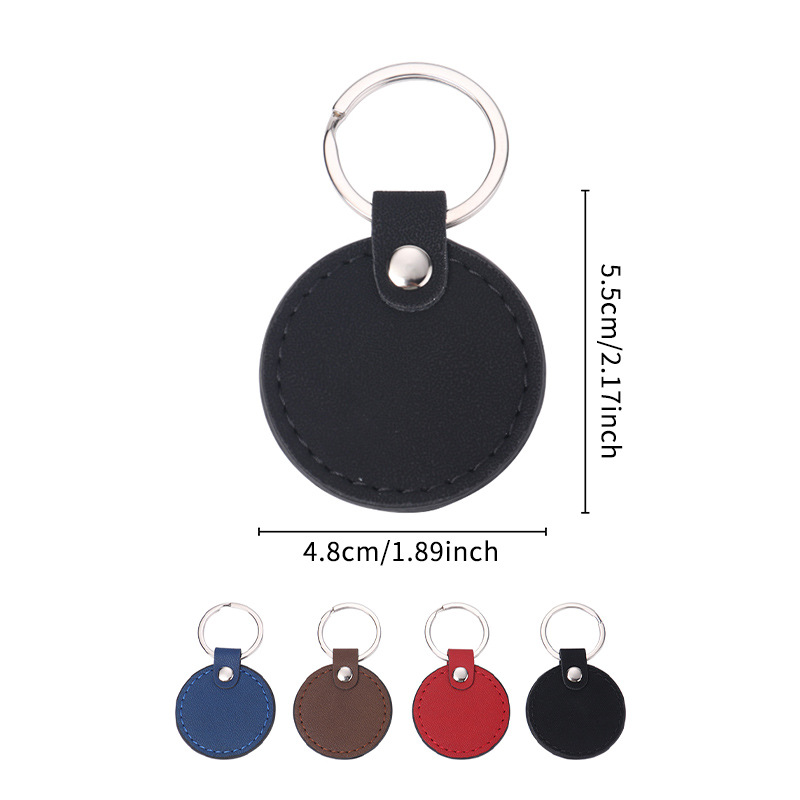 Amazon venta caliente PU cuero llavero simple negocio creativo PU cuero llavero accesorios de automóvil