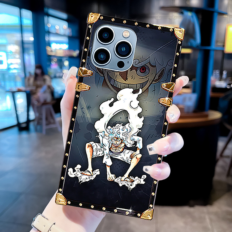 Foreign Trade Applicable iPhone16PRO Apple 15 Super Luffy Samsung S24U Cartoon Animation Painted Phone Case