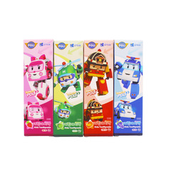 韓國進口 POLI我珂愛兒童牙膏變形警車草莓橙子蘋果葡萄味80g