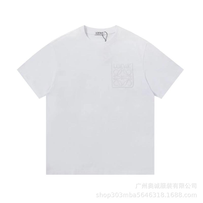 クロスボーダー 25ss Luojia 刺繍ロゴ クラシック ファッション ルーズ コットン Tシャツ カジュアル 半袖 男女兼用 カップル用|undefined