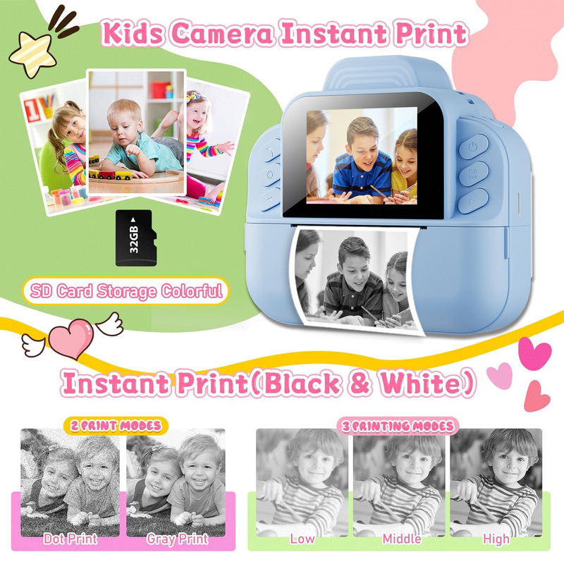 Cross-border S9 children's camera thermal Politone shot that can print high-definition toys and gifts manufacturers wholesale