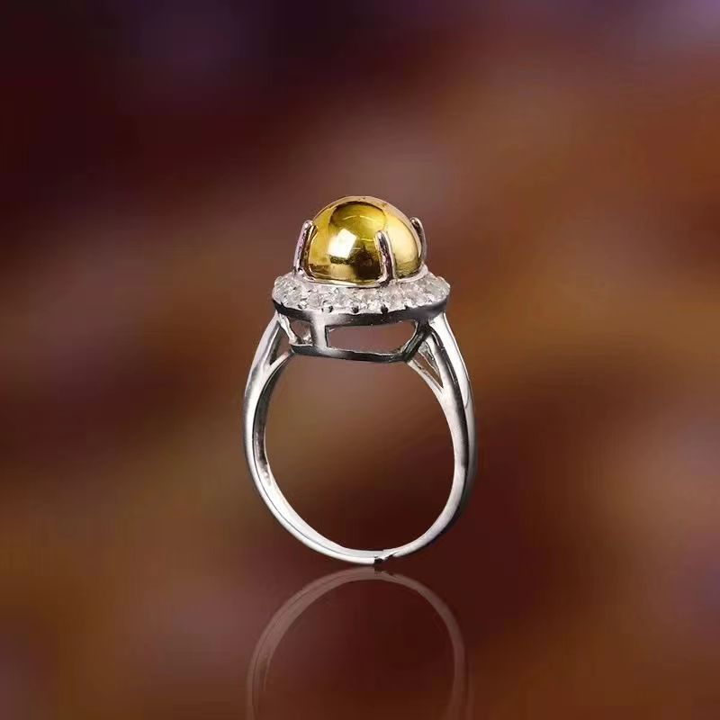 Thai Silver Statement Ring For Women With Dragon And Buddha Motifs_voghion.com
