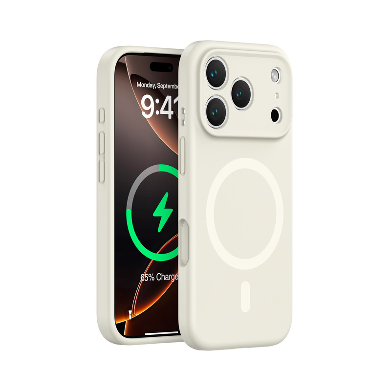 适用苹果17promax手机壳强力磁吸液态硅胶肤感iPhone16防摔保护套|undefined